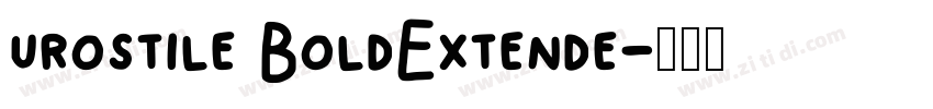 urostile BoldExtende字体转换